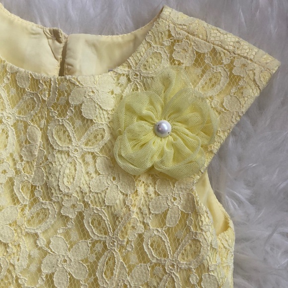 Girls’ Yellow Special Occasion Dress - Picture 3 of 5